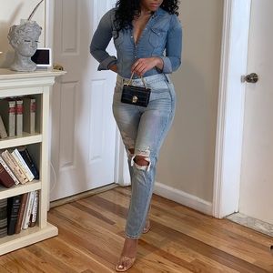 Hollister light wash denim